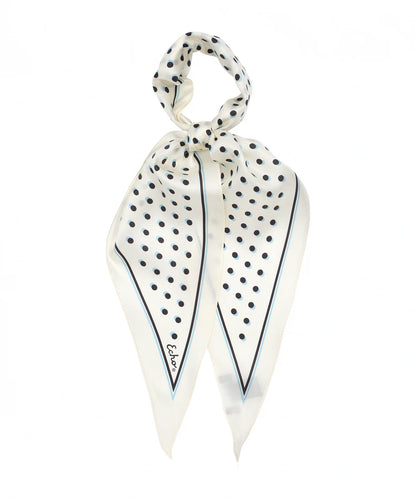 Dot Silk Diamond Scarf