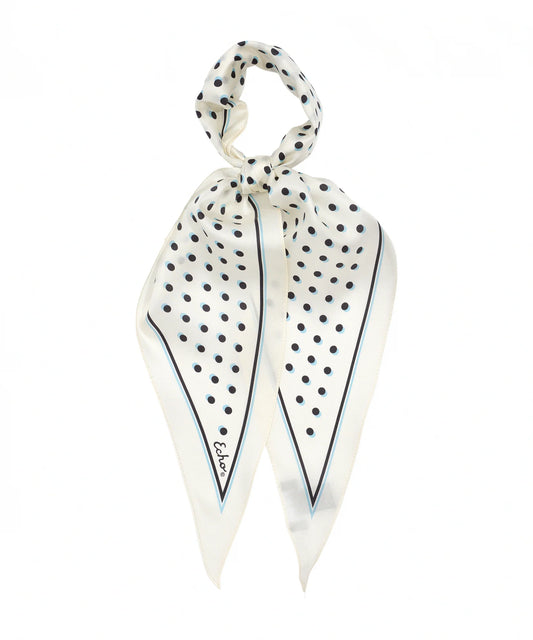 Dot Silk Diamond Scarf