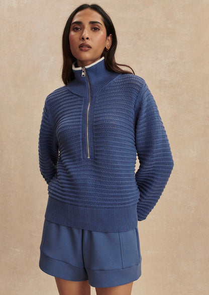 Morwenna Half Zip Knit