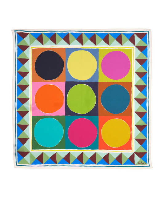 Painted Dots Silk Bandana