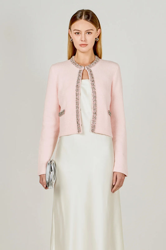 Jewel Trim Cardigan