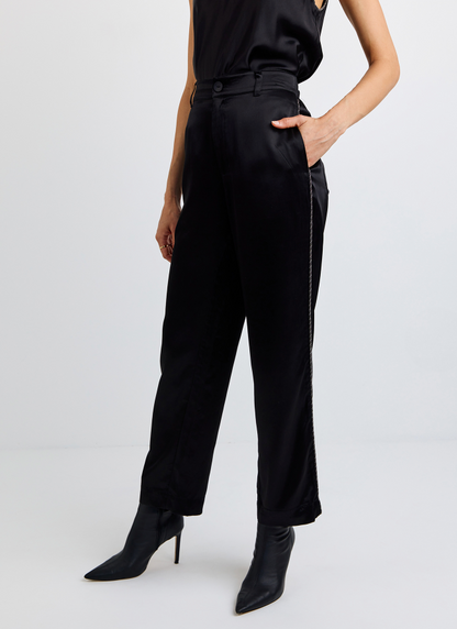 Trouser with Beaded Piping