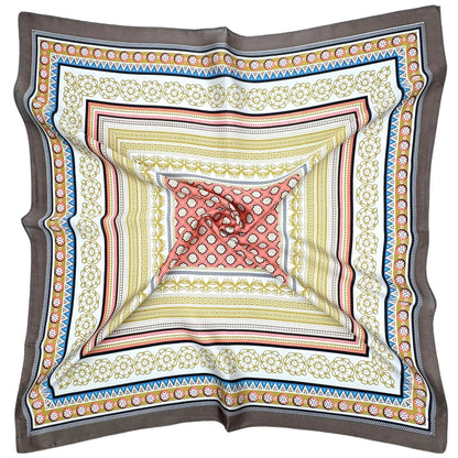 Boho Print Square Scarf