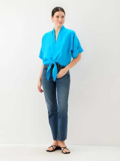 Janice Tie-Front Top