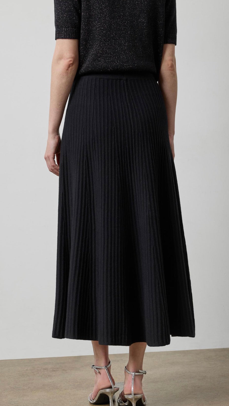 Knit Flared Skirt