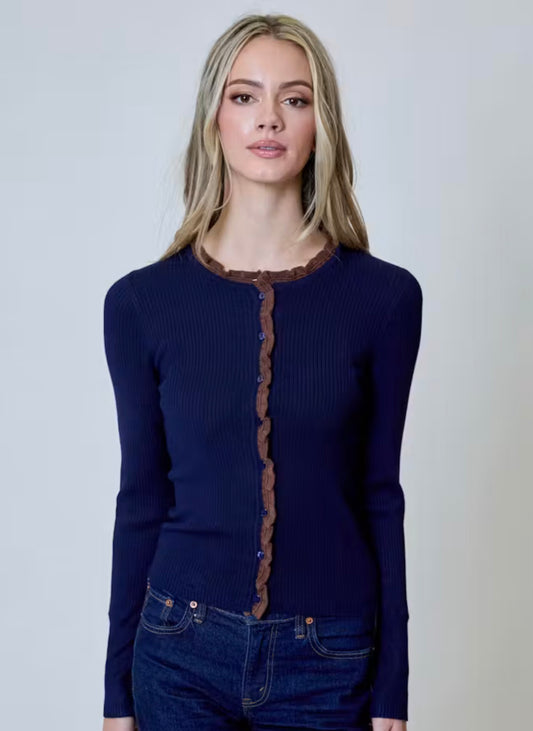 Long Sleeve Button Front Cardi