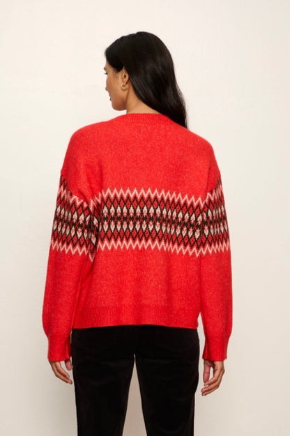 Argyle Crew Pullover