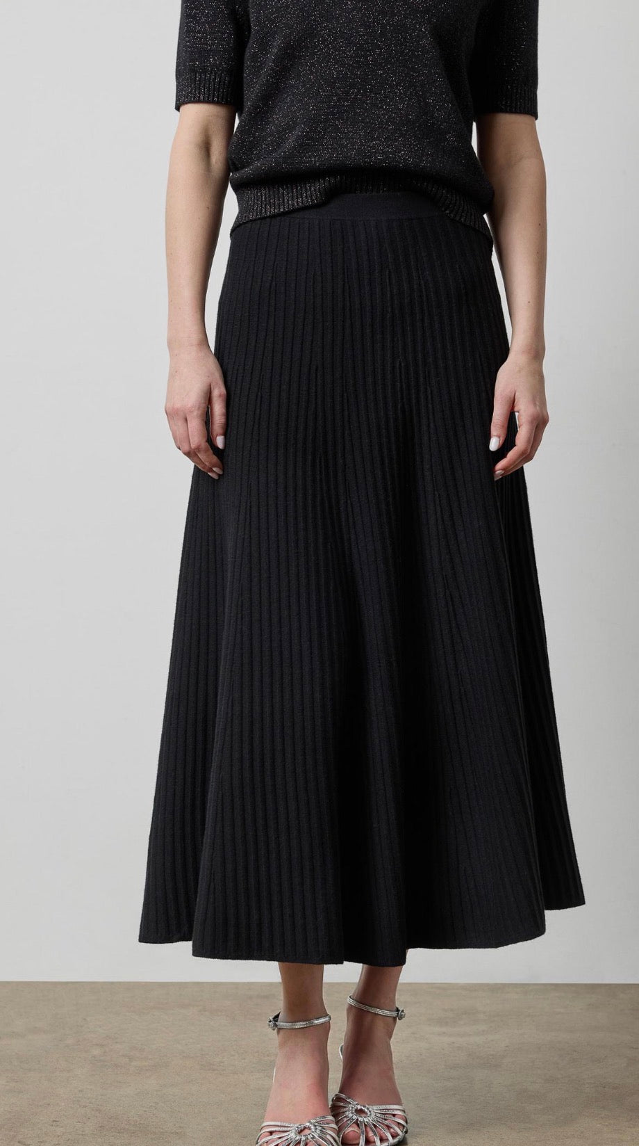 Knit Flared Skirt