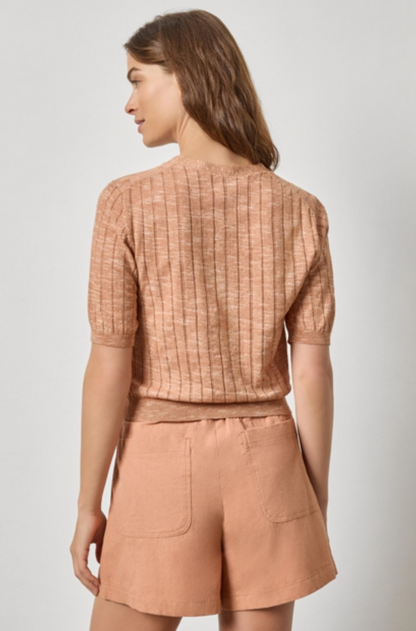 Open Stitch V-Neck Cardigan