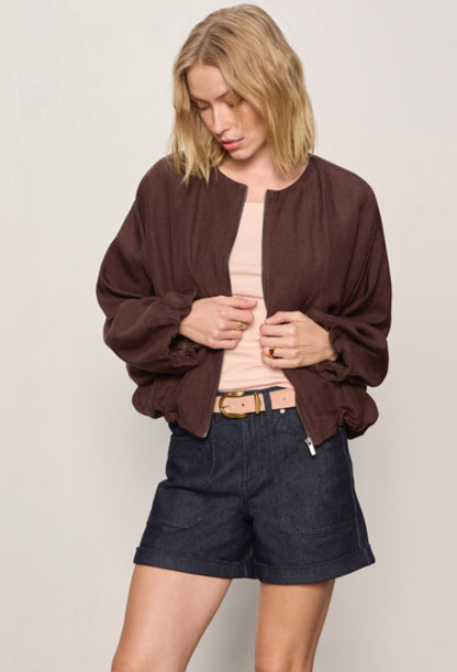 Linen Bubble Jacket