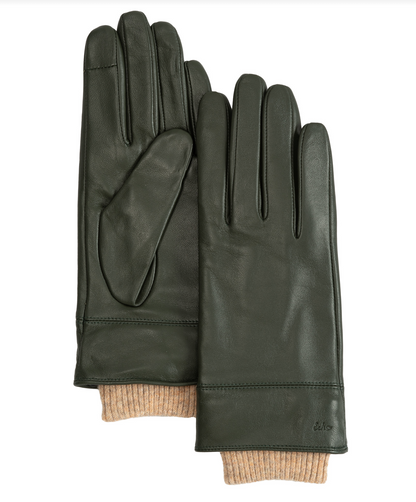 Rib Cuff Leather Glove