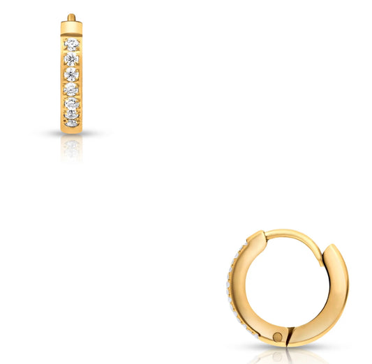 Tinsley Huggie Hoop Gold