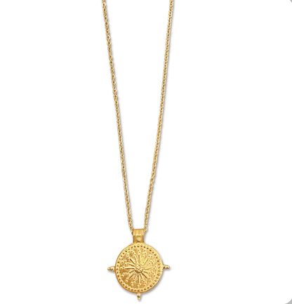 Beckett Sun disc necklace