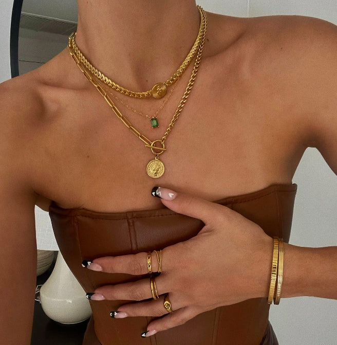 Bethany Baguette Necklace