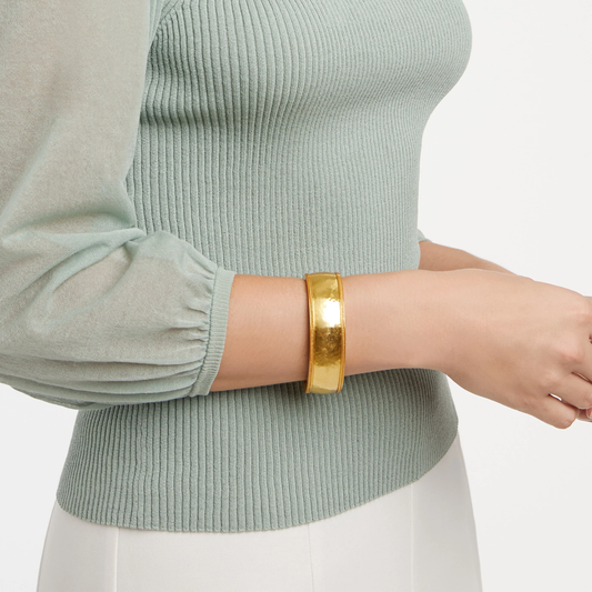 Cannes Statement Hinge Bangle Gold