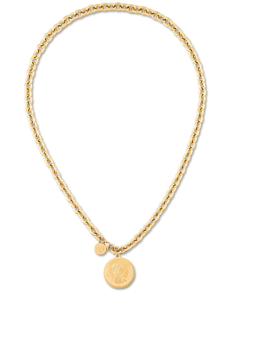 Odette coin chain necklace