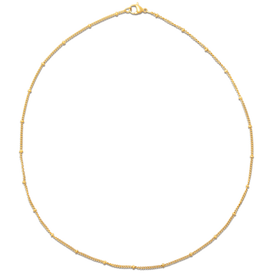 Helsa Dainty Beaded Chain necklace