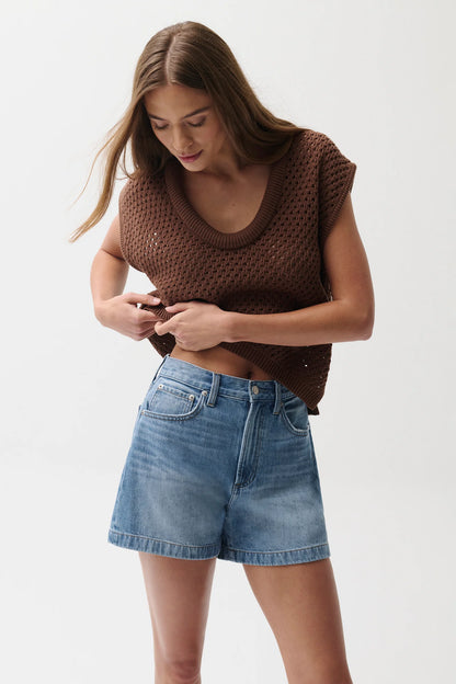 Saige High Rise A-Line Short