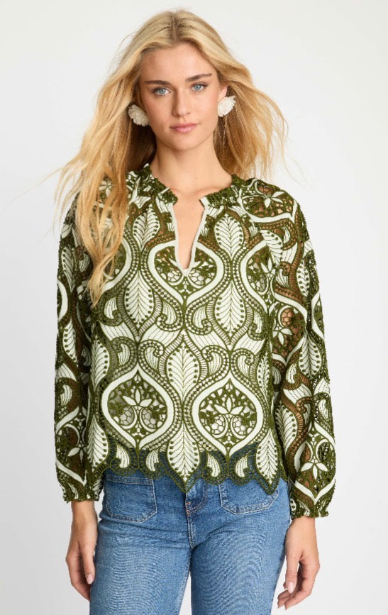 Loden Green Miki Top