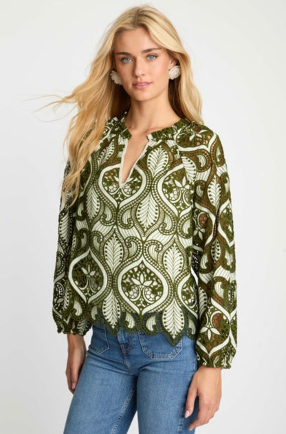 Loden Green Miki Top