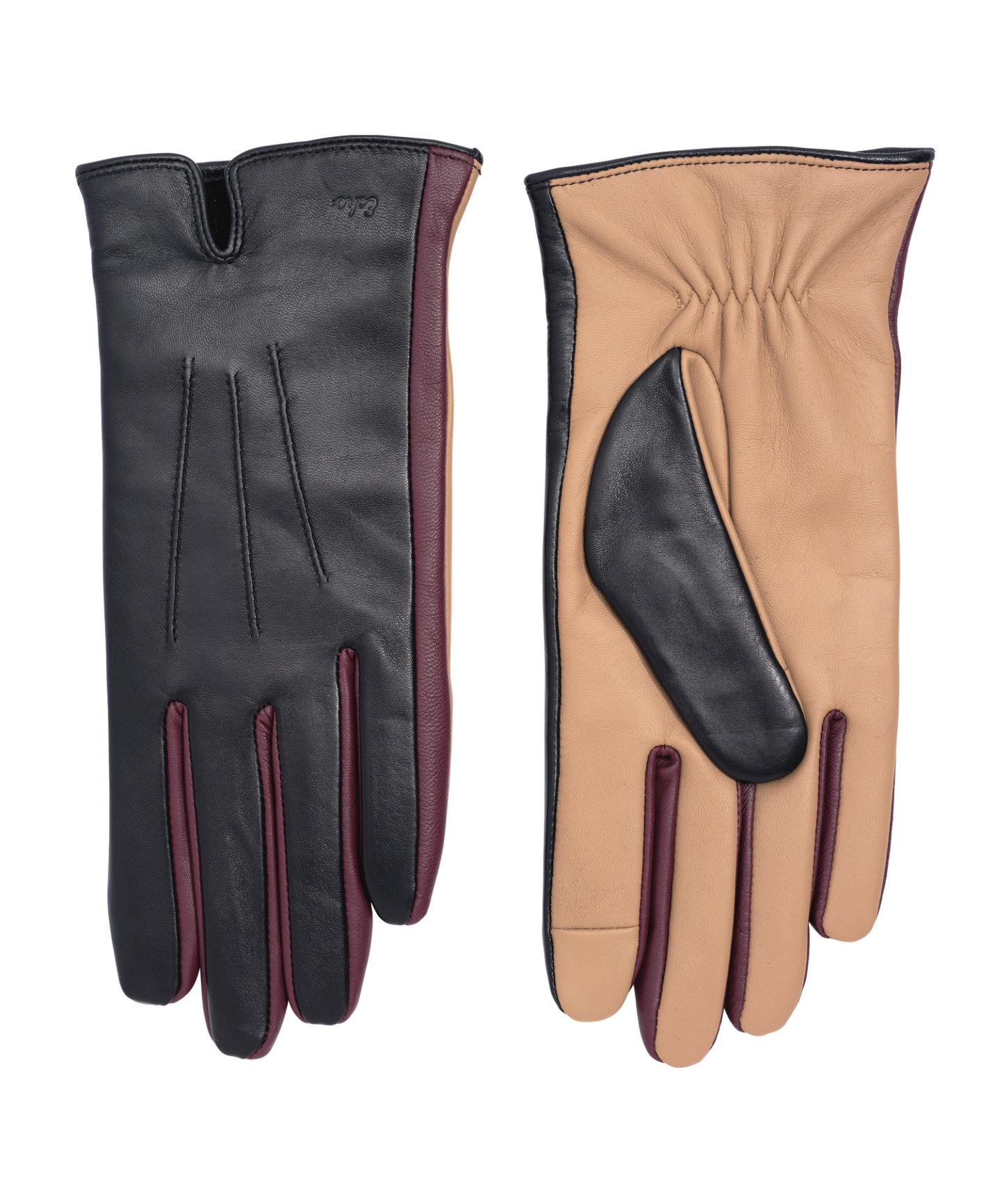 Colorblock Leather Glove