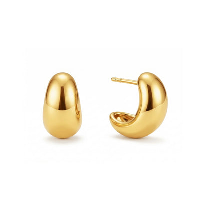Maelle Dome Half Hoop Earring