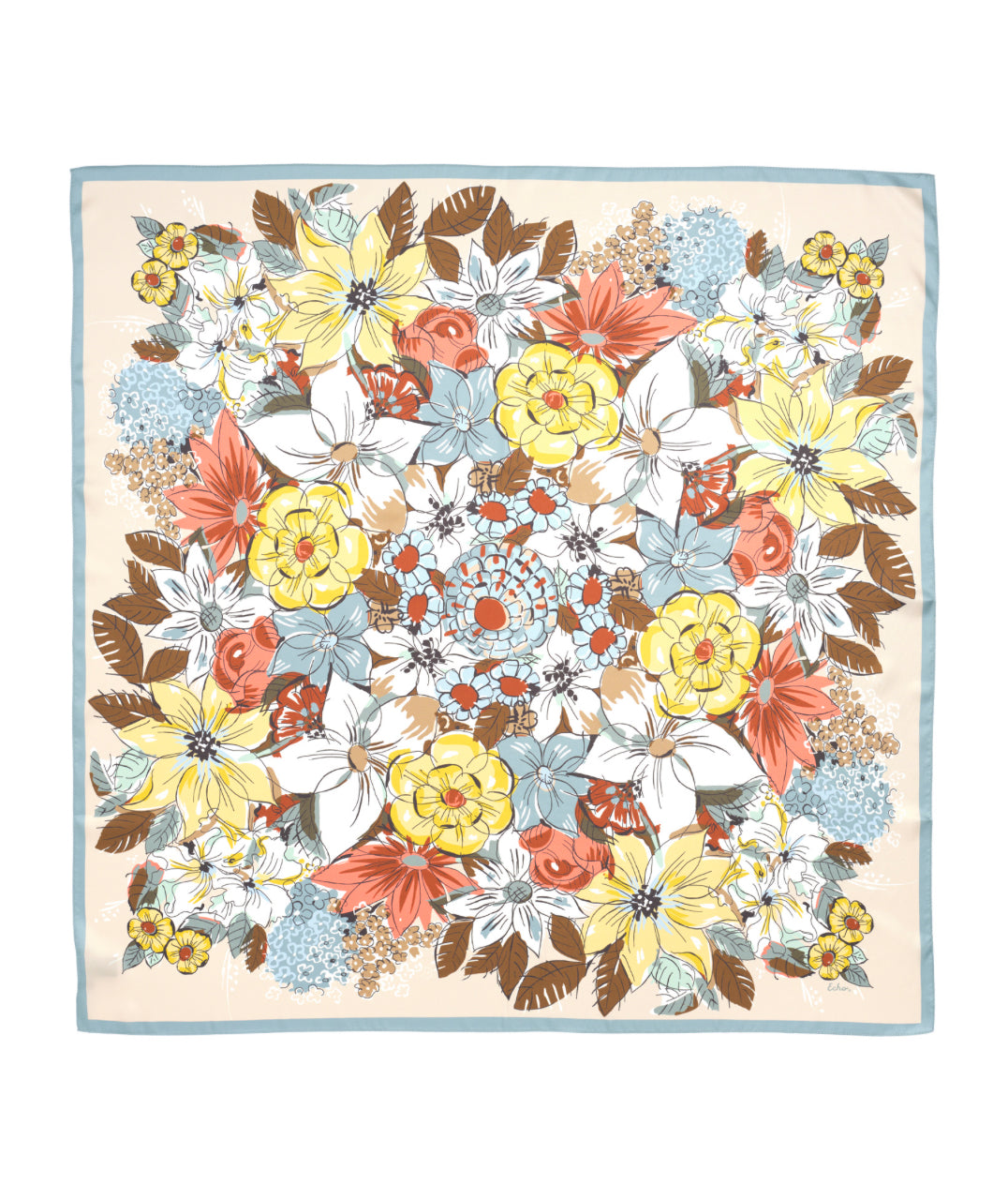 Floral Bouquet Silk Square
