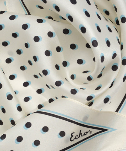 Dot Silk Diamond Scarf