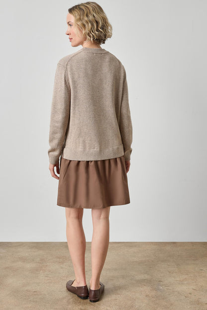 Short Combo Sweater Dress