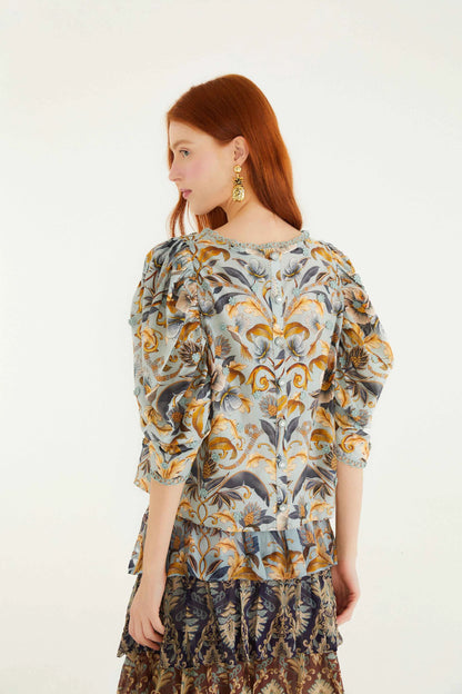 Snake Garden 3D Blouse