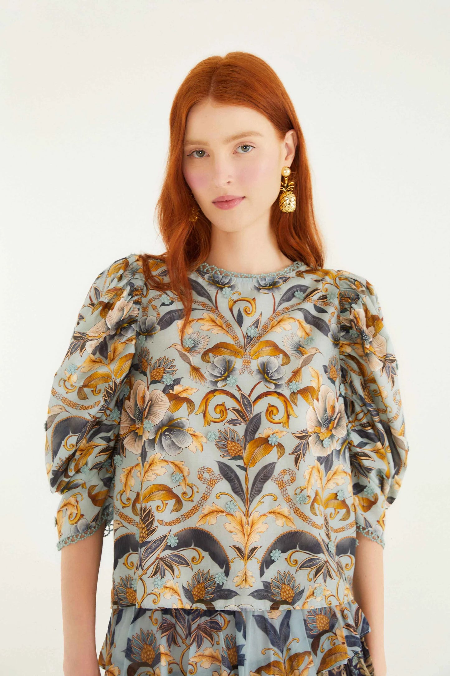 Snake Garden 3D Blouse