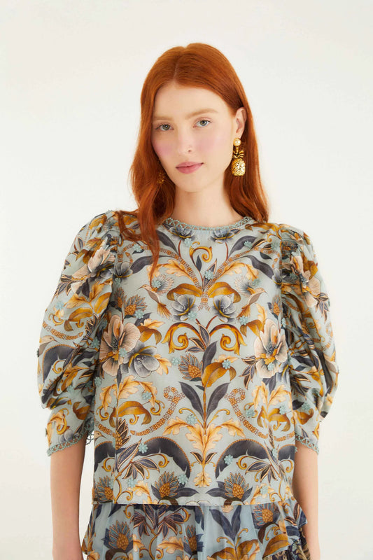 Snake Garden 3D Blouse