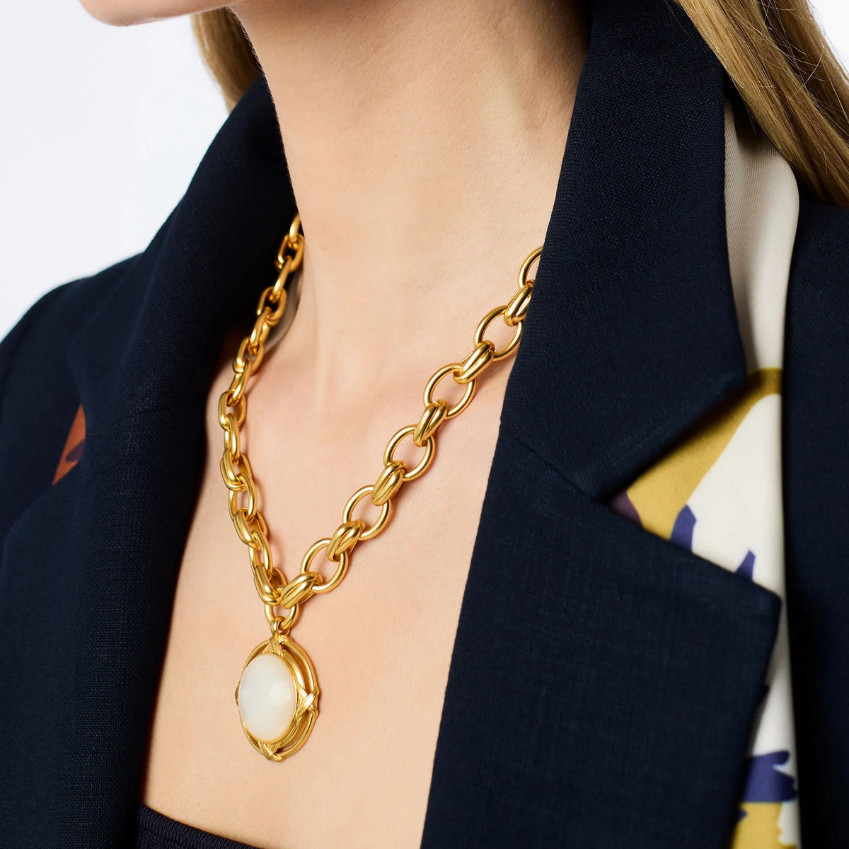 Mother of Pearl Essex Statement Necklace