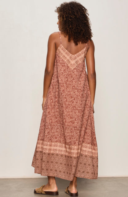 Coastal V-Neck Maxi Dress