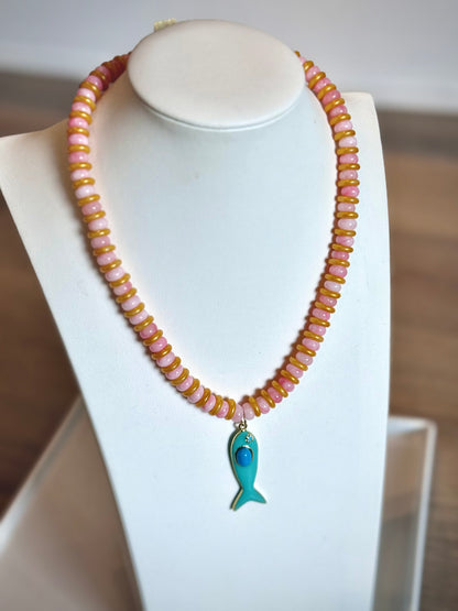 Striped Fish Necklace
